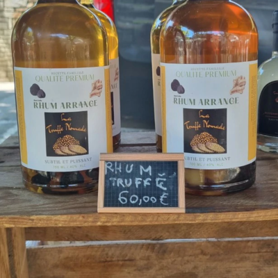 Rhum arrange gingembre truffes sur Le Thor