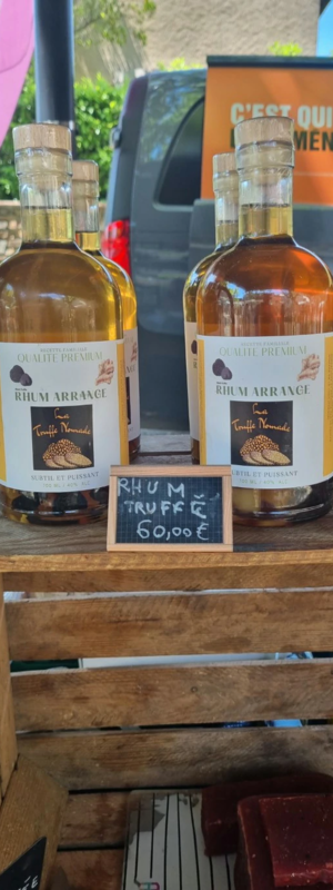 Rhum arrange gingembre truffes sur Le Thor